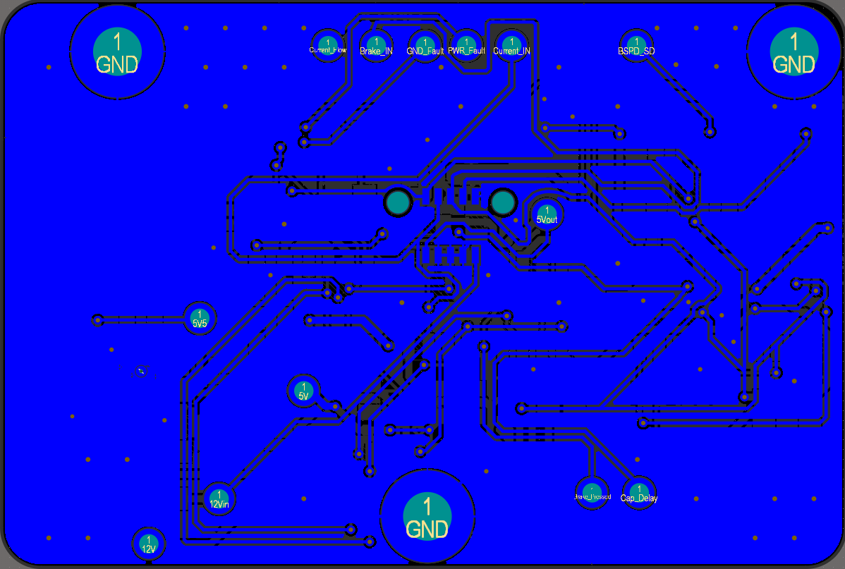 BSPD bottom copper layout