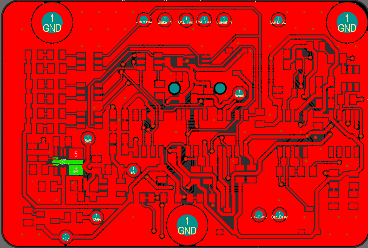 BSPD top copper layout